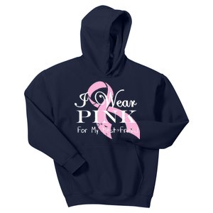 I Wear Pink For My Best Friend Kids Hoodie