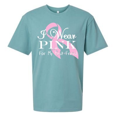 I Wear Pink For My Best Friend Sueded Cloud Jersey T-Shirt