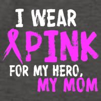 I Wear Pink For My Hero My Mom Vector Backpack