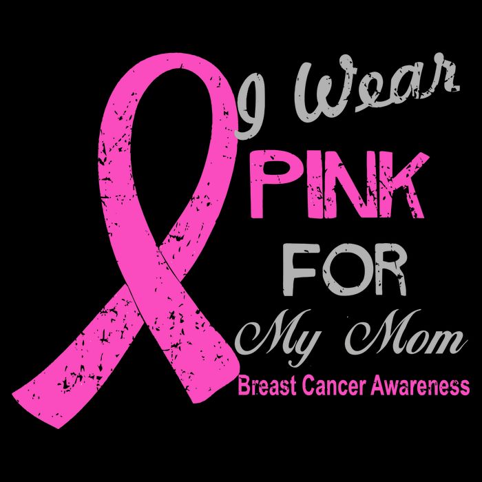 I Wear Pink For My Mom Breast Cancer Awareness Baby Bodysuit