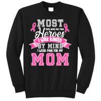 I Wear Pink For My Mom My Hero-Breast Cancer Awareness Sweatshirt