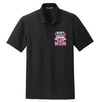 I Wear Pink For My Mom My Hero-Breast Cancer Awareness Dry Zone Grid Polo