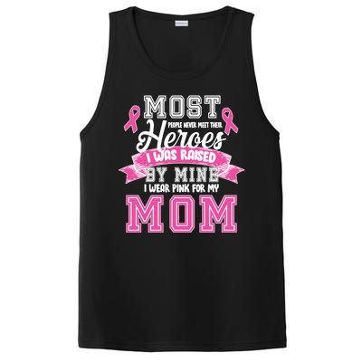 I Wear Pink For My Mom My Hero-Breast Cancer Awareness PosiCharge Competitor Tank