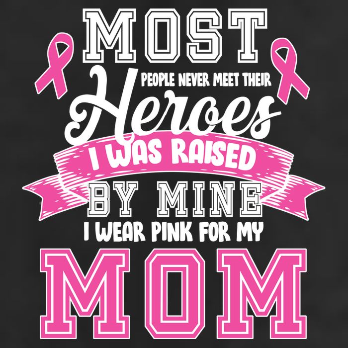 I Wear Pink For My Mom My Hero-Breast Cancer Awareness Trucker Hat