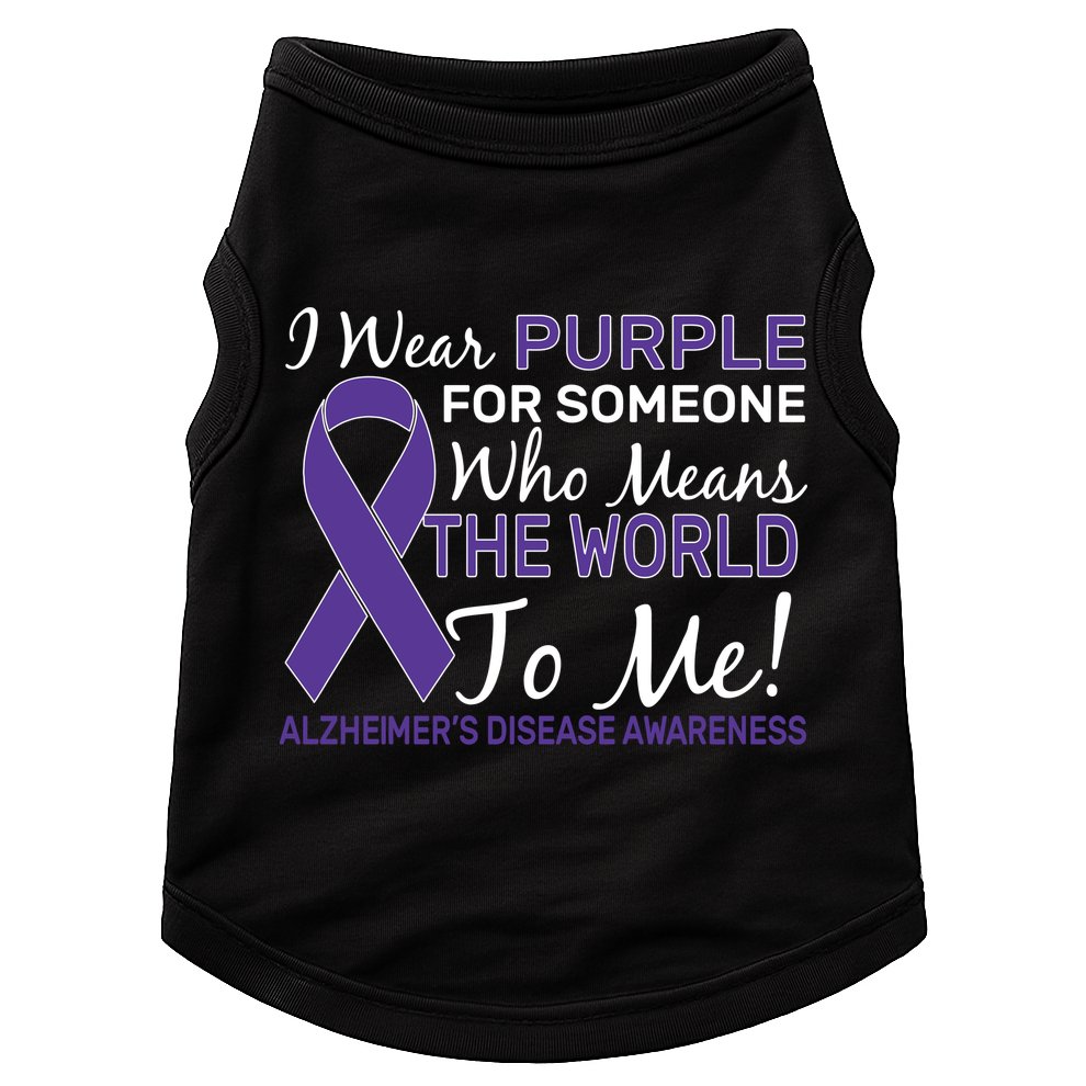 I Wear Purple Alzheimer's Disease Awareness Doggie Tank