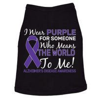 I Wear Purple Alzheimer's Disease Awareness Doggie Tank