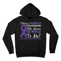 I Wear Purple Alzheimer's Disease Awareness Hoodie