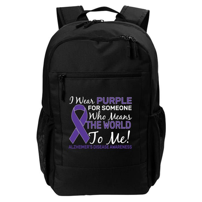 I Wear Purple Alzheimer's Disease Awareness Backpack