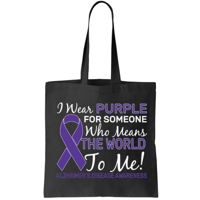 I Wear Purple Alzheimer's Disease Awareness Bag
