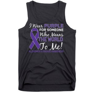 I Wear Purple Alzheimer's Disease Awareness Tank Top