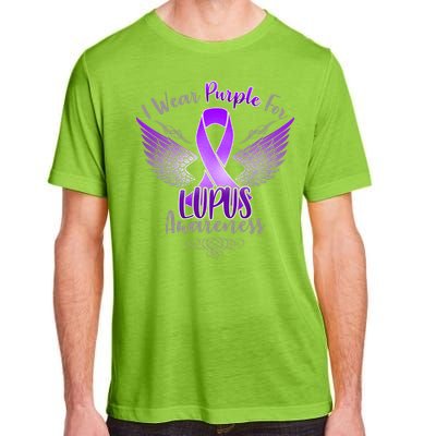 I Wear Purple For Lupus Awareness Adult ChromaSoft Performance T-Shirt