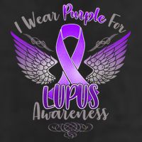 I Wear Purple For Lupus Awareness Cool Comfort Performance Bucket Hat
