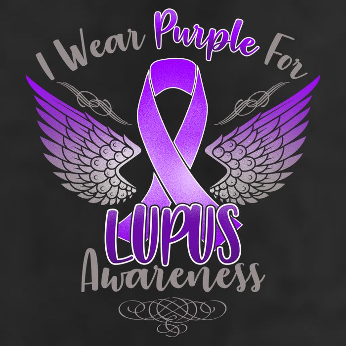 I Wear Purple For Lupus Awareness Cool Comfort Performance Bucket Hat
