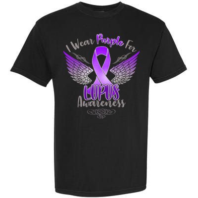 I Wear Purple For Lupus Awareness Garment-Dyed Heavyweight T-Shirt