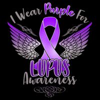 I Wear Purple For Lupus Awareness Impact Tech Backpack