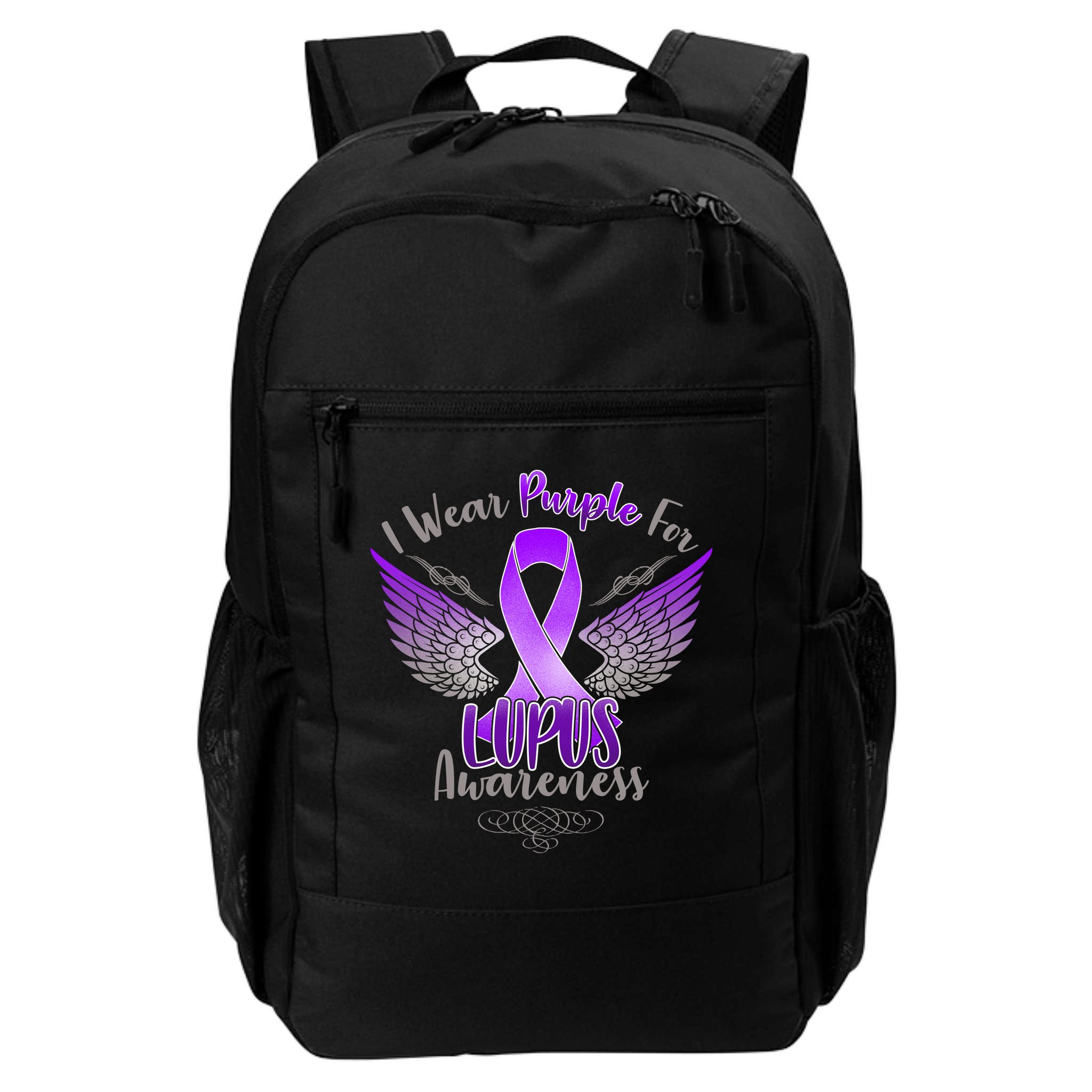 I Wear Purple For Lupus Awareness Backpack