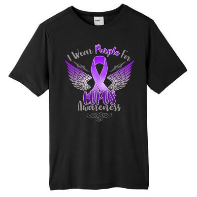 I Wear Purple For Lupus Awareness Tall Fusion ChromaSoft Performance T-Shirt