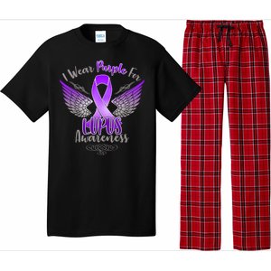 I Wear Purple For Lupus Awareness Pajama Set