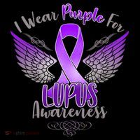 I Wear Purple For Lupus Awareness Flatbill Hat