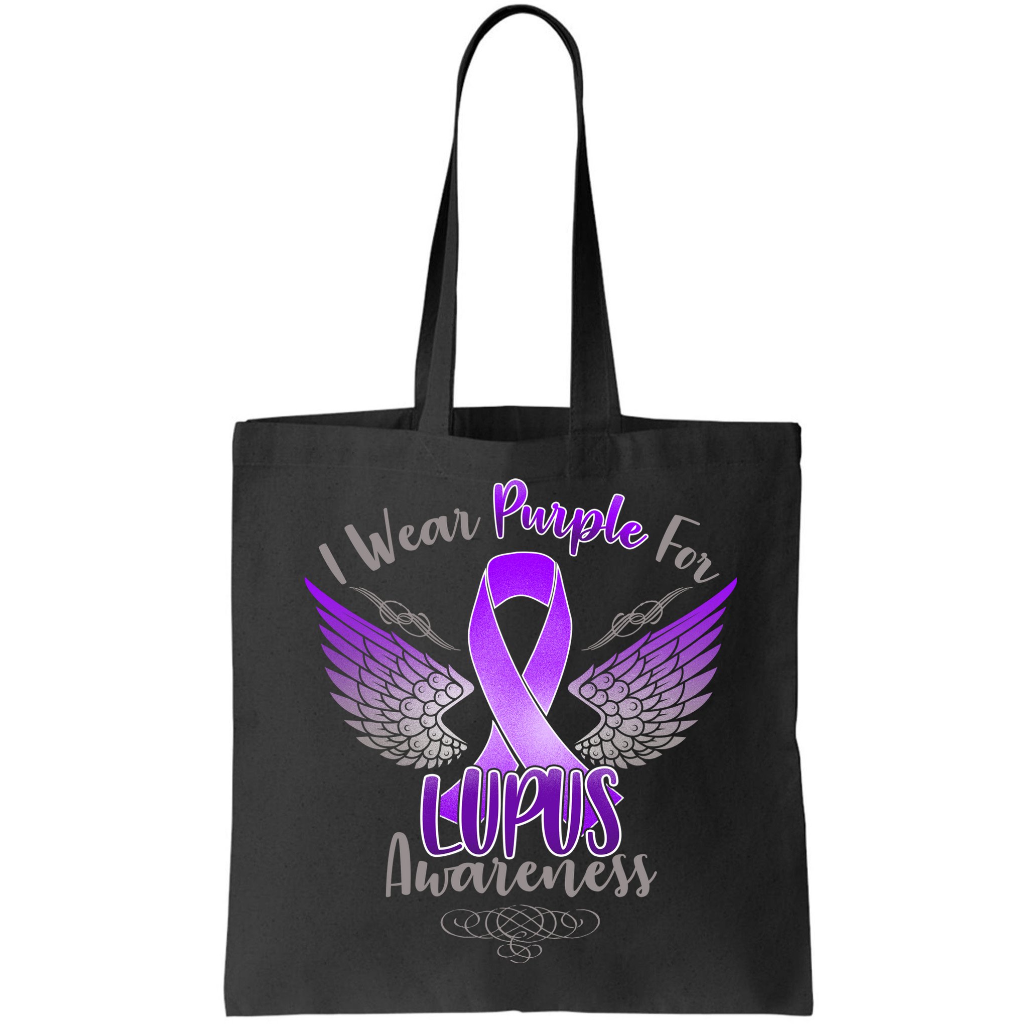 I Wear Purple For Lupus Awareness Bag