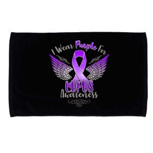 I Wear Purple For Lupus Awareness Microfiber Hand Towel