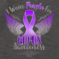 I Wear Purple For Lupus Awareness Vector Backpack