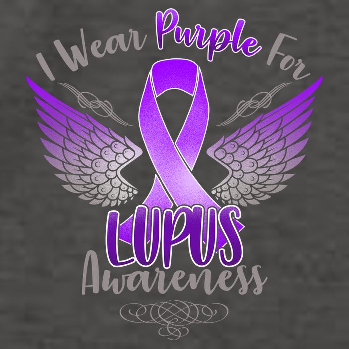 I Wear Purple For Lupus Awareness Vector Backpack