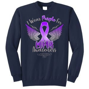 I Wear Purple For Lupus Awareness Tall Sweatshirt