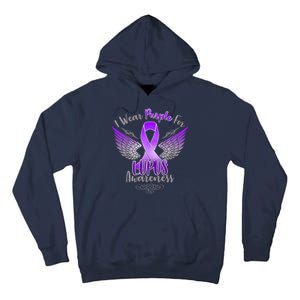 I Wear Purple For Lupus Awareness Tall Hoodie