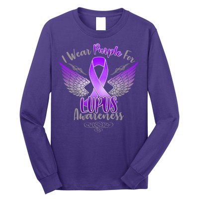 I Wear Purple For Lupus Awareness Long Sleeve Shirt