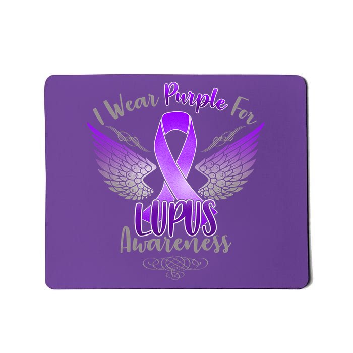 I Wear Purple For Lupus Awareness Mousepad