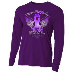 I Wear Purple For Lupus Awareness Cooling Performance Long Sleeve Crew