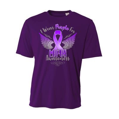 I Wear Purple For Lupus Awareness Performance Sprint T-Shirt