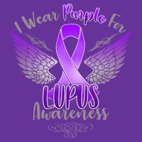 I Wear Purple For Lupus Awareness Poster