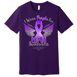 I Wear Purple For Lupus Awareness Premium T-Shirt