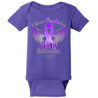 I Wear Purple For Lupus Awareness Baby Bodysuit