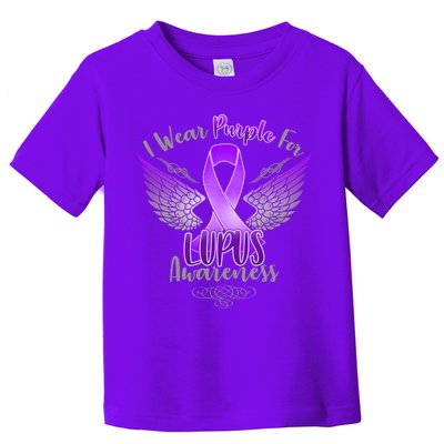 I Wear Purple For Lupus Awareness Toddler T-Shirt