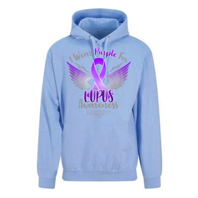 I Wear Purple For Lupus Awareness Unisex Surf Hoodie