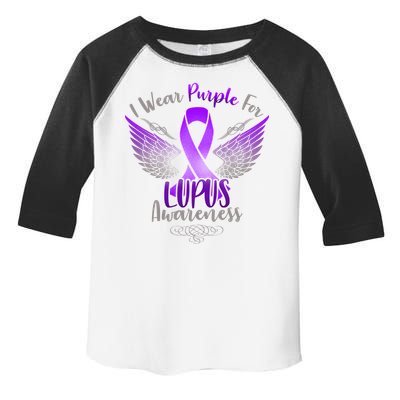 I Wear Purple For Lupus Awareness Toddler Fine Jersey T-Shirt