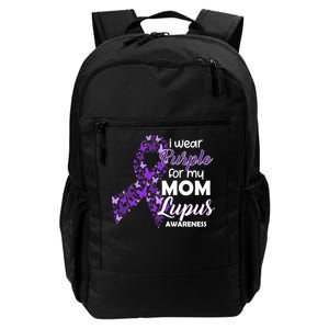 I Wear Purple For My Mom Lupus Awareness Daily Commute Backpack