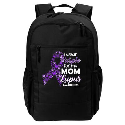 I Wear Purple For My Mom Lupus Awareness Daily Commute Backpack