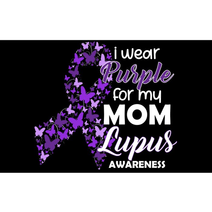 I Wear Purple For My Mom Lupus Awareness Bumper Sticker