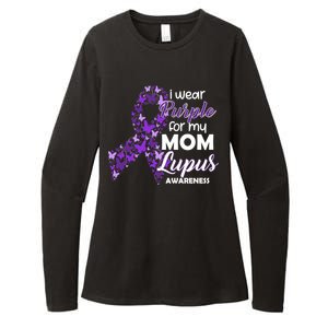 I Wear Purple For My Mom Lupus Awareness Womens CVC Long Sleeve Shirt