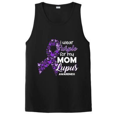 I Wear Purple For My Mom Lupus Awareness PosiCharge Competitor Tank