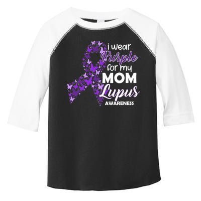 I Wear Purple For My Mom Lupus Awareness Toddler Fine Jersey T-Shirt