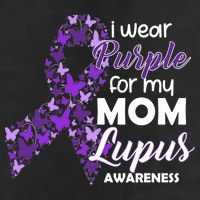 I Wear Purple For My Mom Lupus Awareness Golf Towel