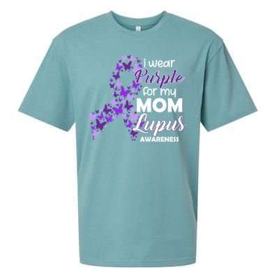 I Wear Purple For My Mom Lupus Awareness Sueded Cloud Jersey T-Shirt