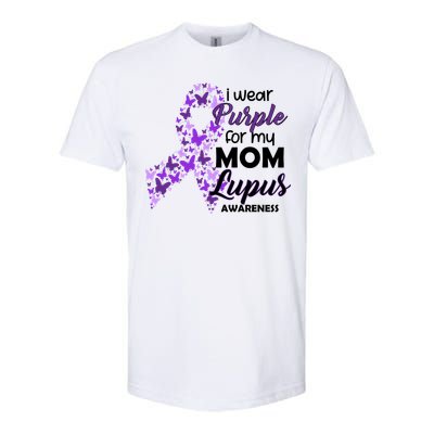 I Wear Purple For My Mom Lupus Awareness Softstyle® CVC T-Shirt