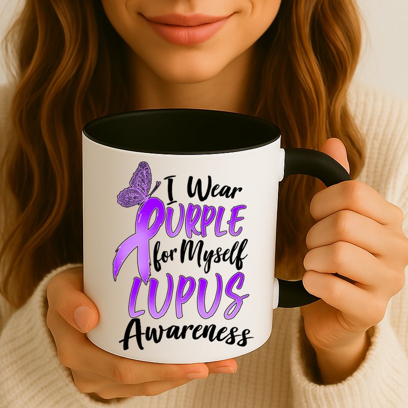 I Wear Purple For Myself Lupus Awareness  Mug