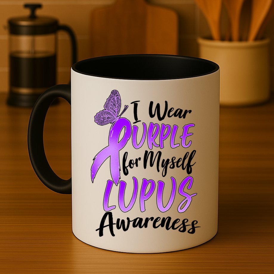 I Wear Purple For Myself Lupus Awareness  Mug